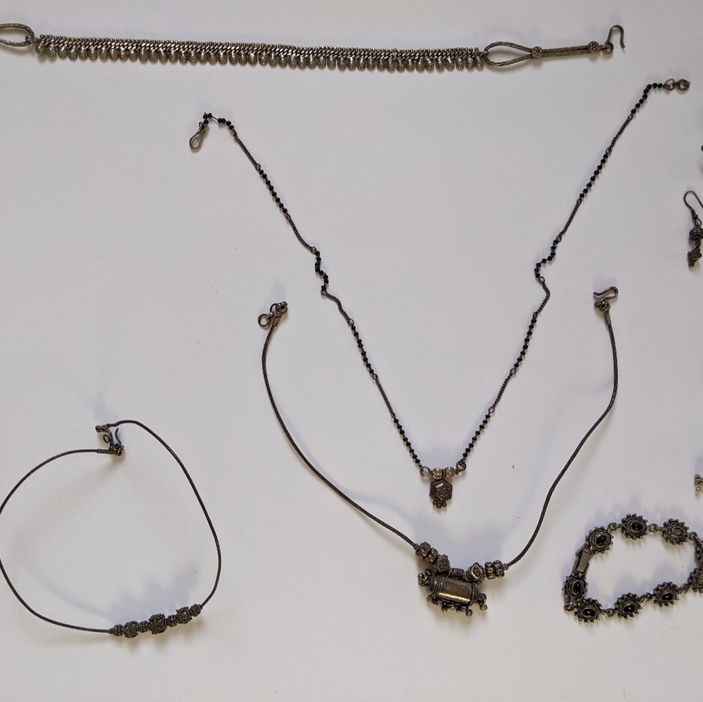 Oxidized Silver Ethnic Jewelry Assortment